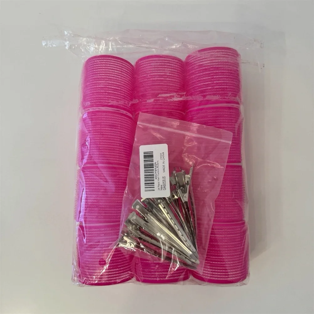 Jumbo Hair Curlers Rollers, 12Pcs 60mm - Picture 4 of 5